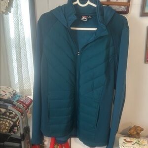 Fila Women's Deep Teal Puffer Jacket